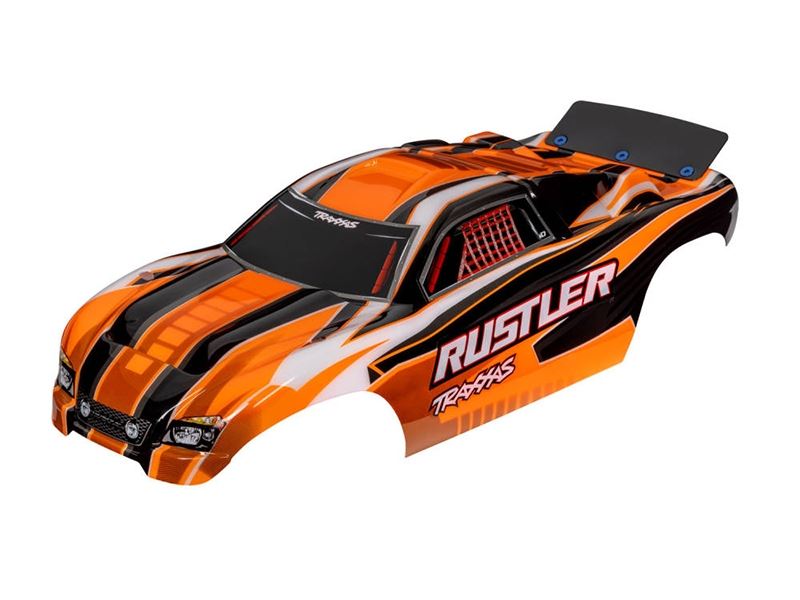Traxxas Pre-Painted Rustler Body - Orange