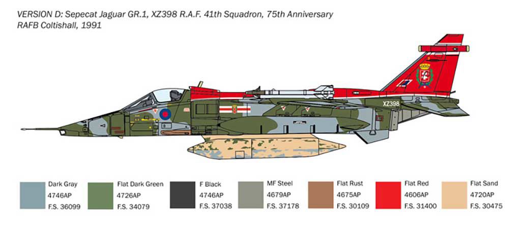 Italeri RAF JAGUAR GR.1-3