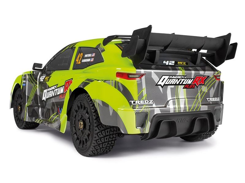 Maverick Quantum RX Flux 4S 1/8 4WD Rally Car - Flouro Green