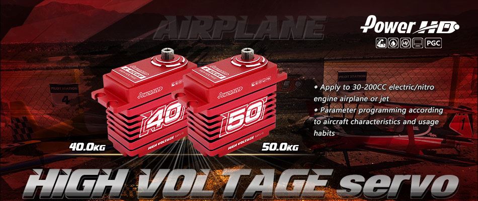 Servo Powerhd A-40Chv Plane Coreless Alu Case Hv Progr (40Kg/0.10S)