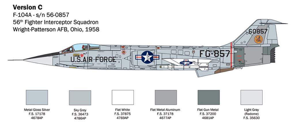 Italeri F-104 A/C Starfighter