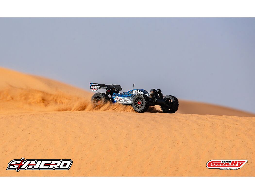 Corally Syncro-2 1/8 Brushless 3-4S Basher Buggy Rtr - Blue