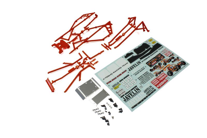 Body Parts And Roll Bar Kyosho Javelin - Red