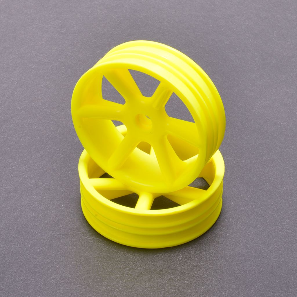 Jc 6 Spoke 2.2 2Wd Front Yellow Wheel Cougar 2K Pr