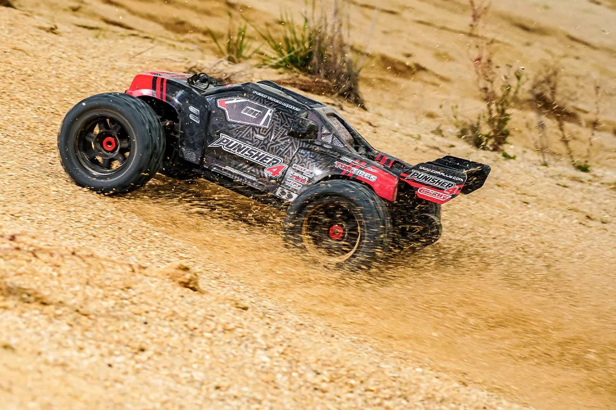 Corally Punisher 4 Brushless 4S Basher Truck Rtr - Red