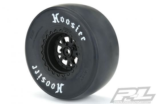 Proline Ponoma Drag Spec 2.2 / 3.0 Black Wheels Hex Slash