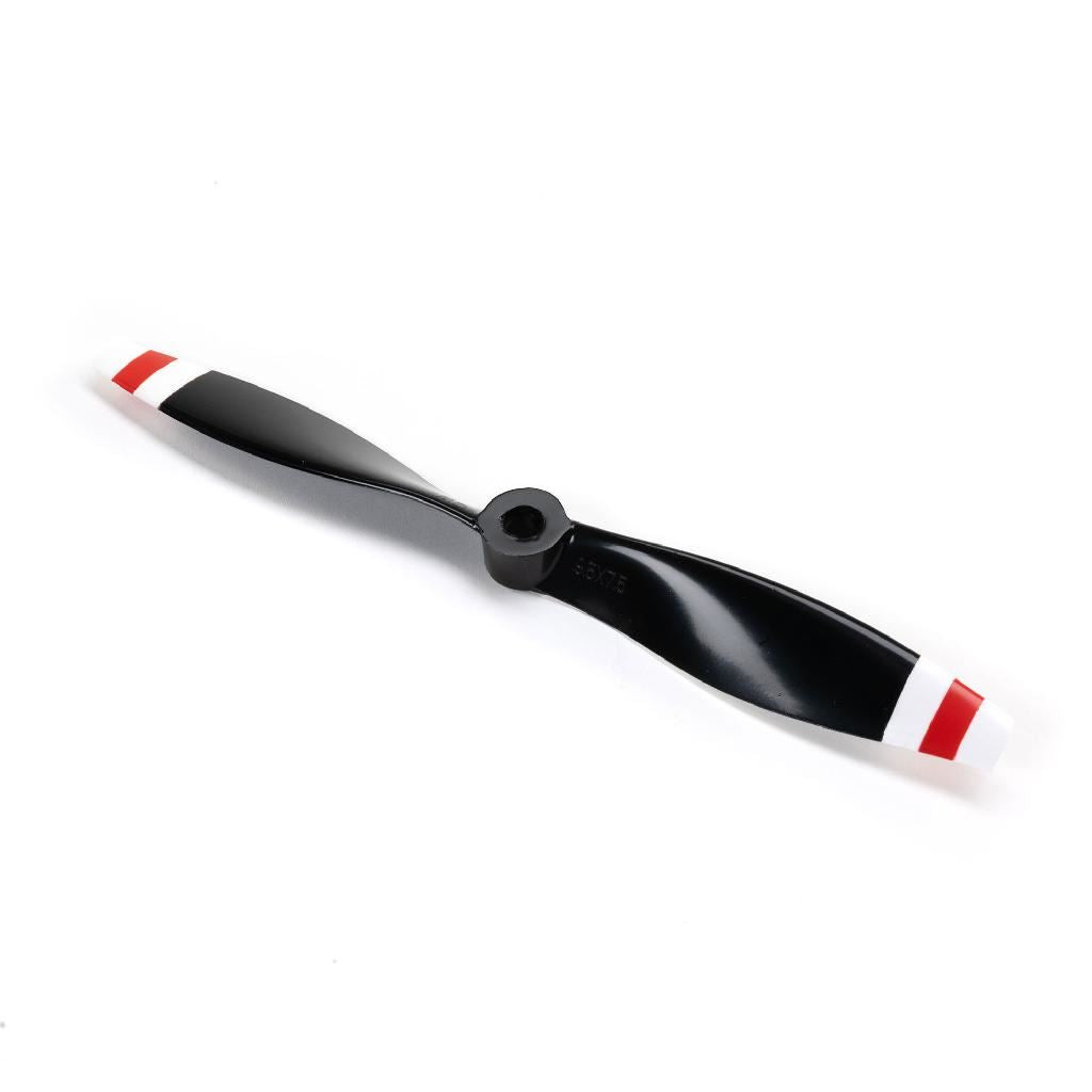 E Flite 9.5 X 7.5 Cw Left Propeller, Black With Red And White Tips: