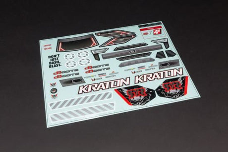 Arrma Kraton 4x4 Clear Body with Decals