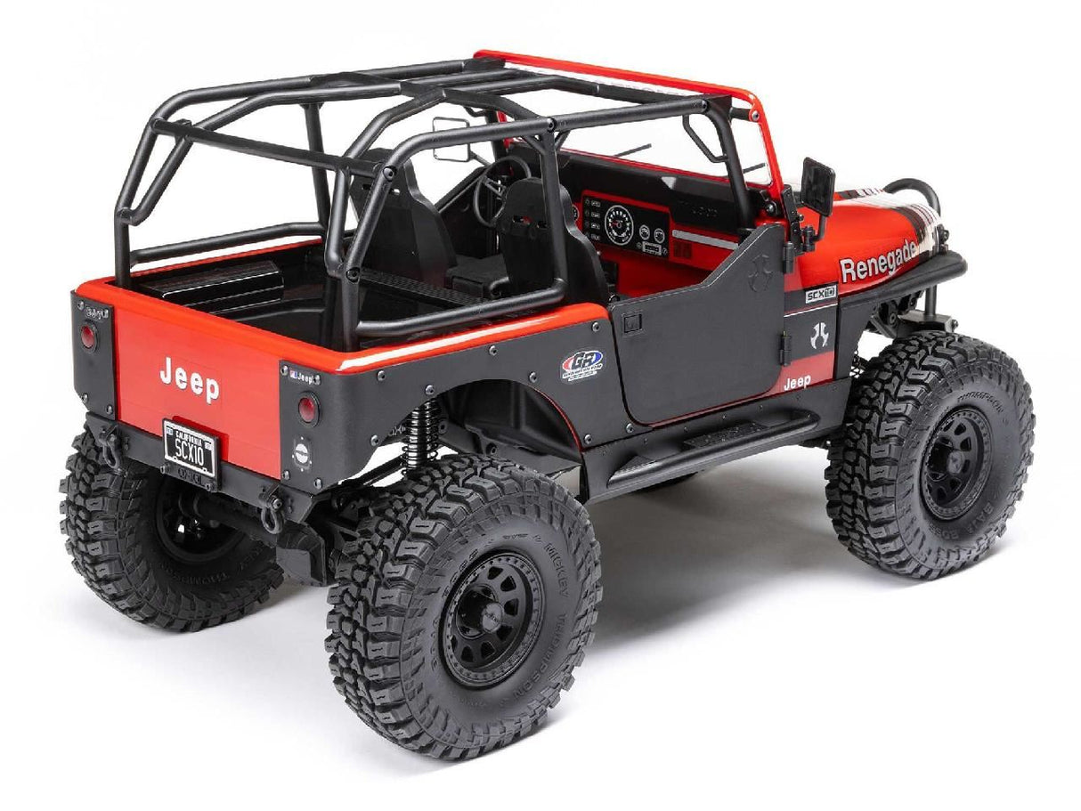 Axial 1/10 Scx10 Iii Jeep Cj-7 4X4 Rtr Rock Crawler, Red