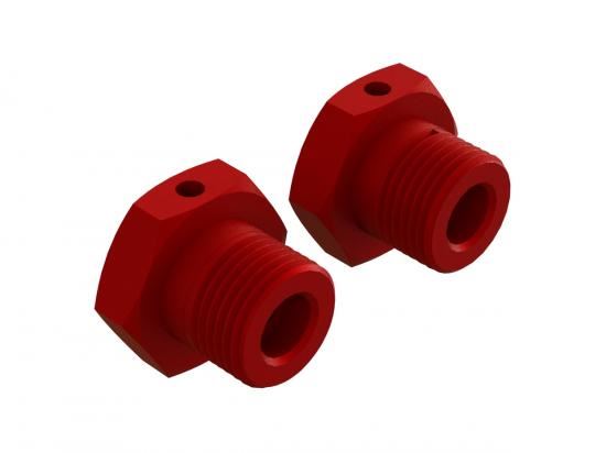 Arrma Aluminum Wheel Hex 17mm Red (2)