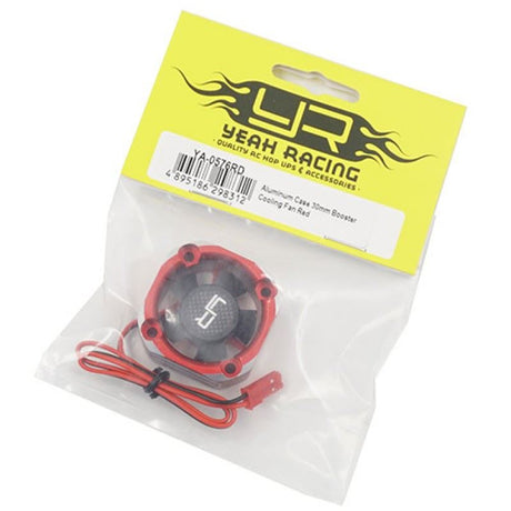 Yeah Racing Aluminum Case 30mm Booster Cooling Fan Red
