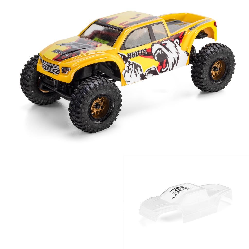 Pro-Line 1/30 Pre-Cut Brute Body, Clear: Axial Scx30