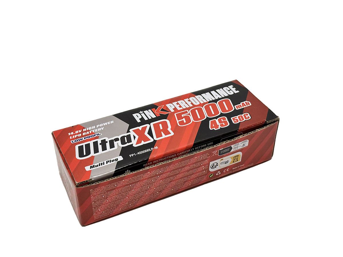 Pink Ultra Xr Lipo 4S 14.8V-5000-50C (Multi) Lp 160X46X32Mm 490G Soft