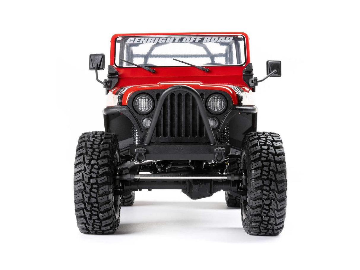 Axial 1/10 Scx10 Iii Jeep Cj-7 4X4 Rtr Rock Crawler, Red