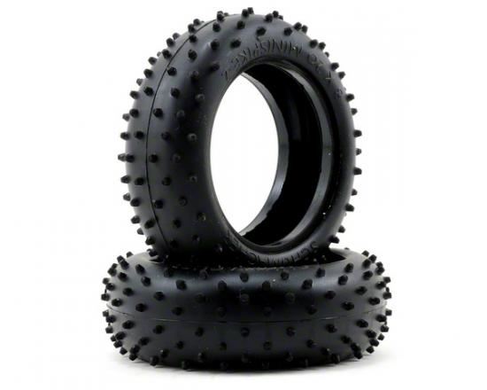 Schumacher Mini Spike 2 Front Buggy Tyres - Yellow - 1 Pair