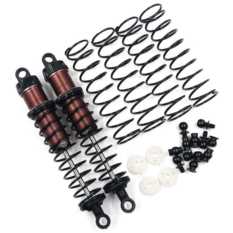 Yeah Racing Aluminum Big Bore Go 100mm Damper 2pcs for 1/10 RC Off Road Car Black