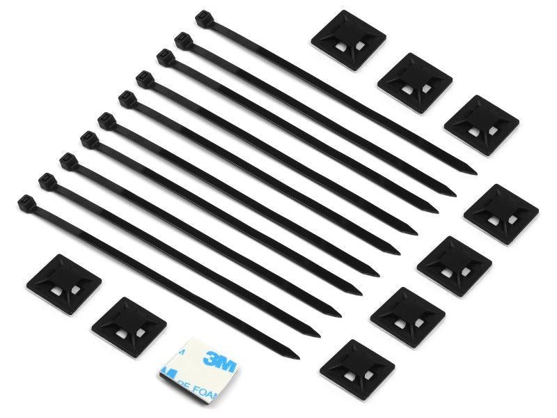 Cable Mount & Tie (10 Pcs)