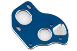 TEAM ASSOCIATED B6.1 LAYDOWN MOTOR PLATE BLUE ALUMINUM