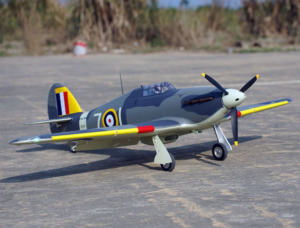 Xfly Hawker Sea Hurricane Mk1 Grey/Green 1200Mm Pnp