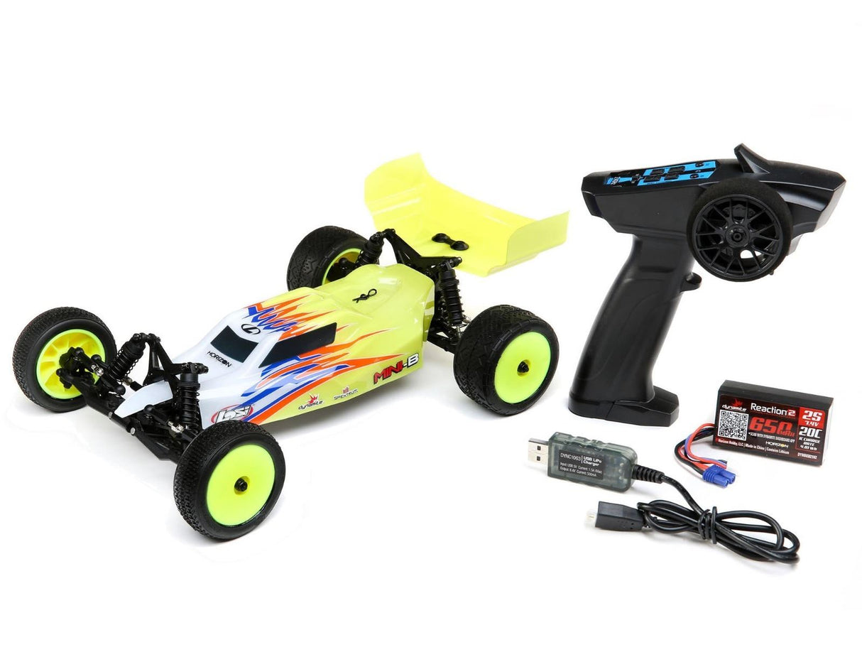 Losi Mini-B 1/16th 2wd Buggy Yellow/White