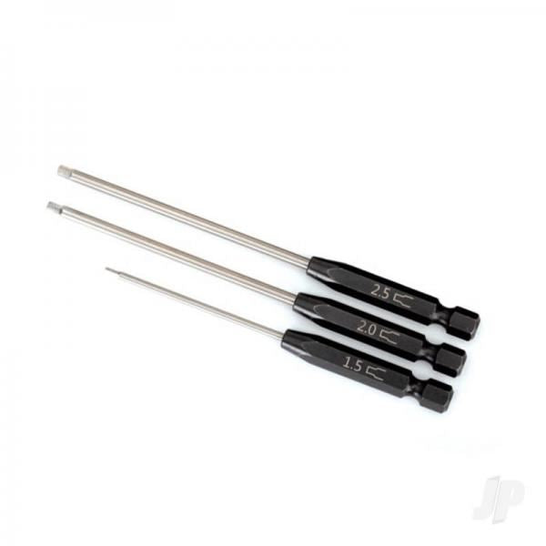 Traxxas Speed Bit Set, hex driver, 3piece straight (1.5mm, 2.0mm, 2.5mm), 1 / 4in drive