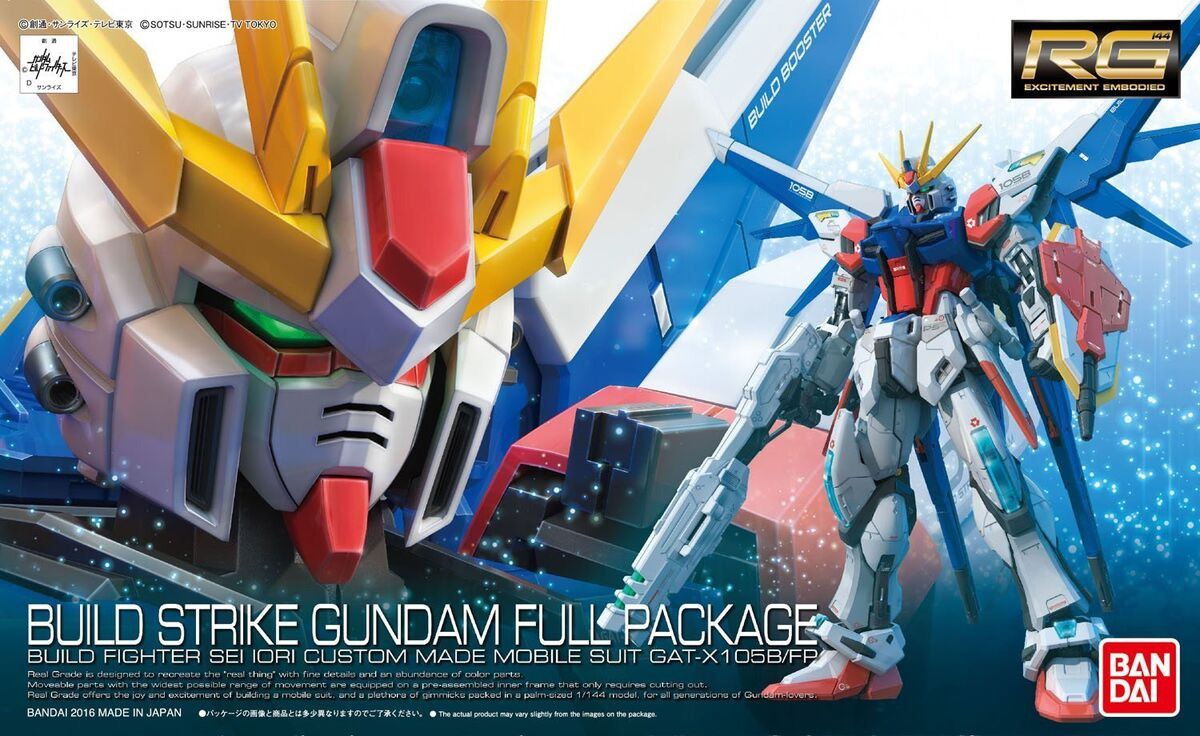 Bandai Hobby Rg 1/144 Build Strike Gundam Full Package