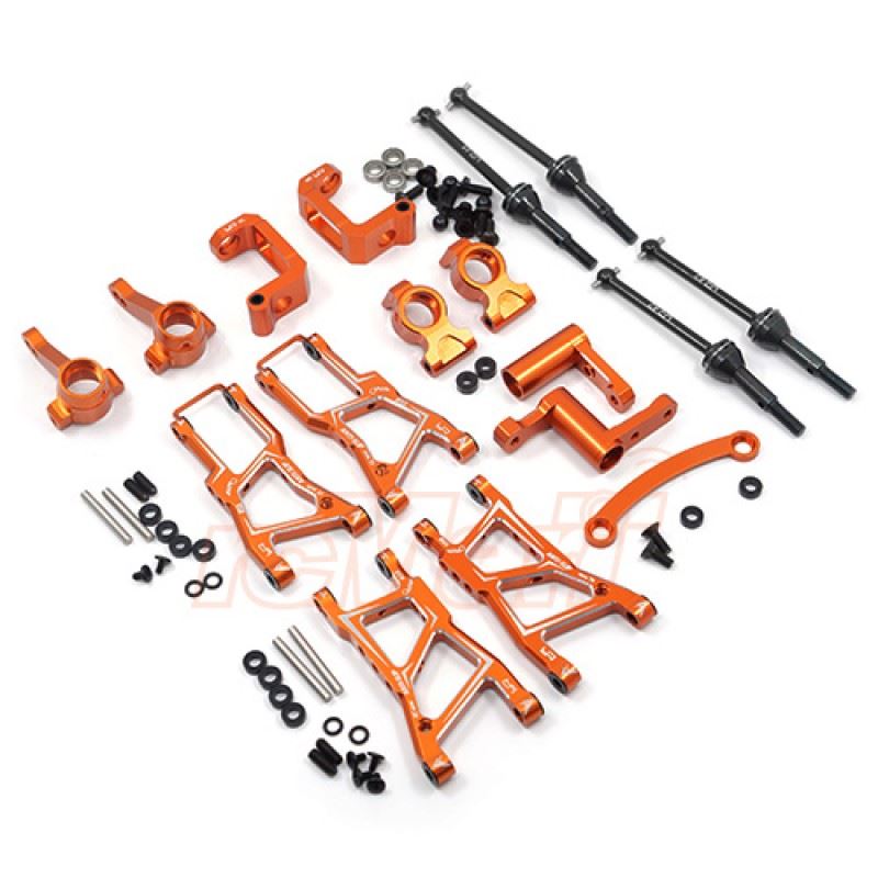 Yeah Racing Aluminum Essential Conversion Kit For HPI RS4 Sport 3 Orange