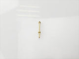 RACTIVE 1 Hole Stanchion, Brass 10mm (Pk10)
