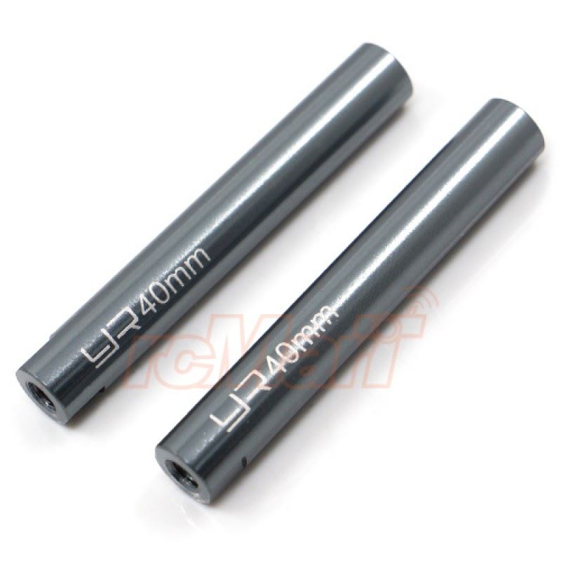 Yeah Racing Threaded Aluminum M3 Link Pipe 6X40mm 2pcs GunMetal