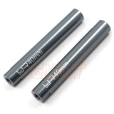 Yeah Racing Threaded Aluminum M3 Link Pipe 6X40mm 2pcs GunMetal