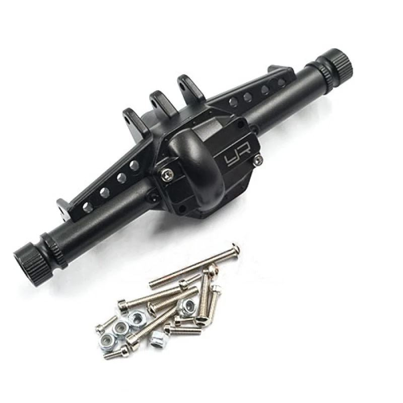 Yeah Racing Hard Coated Alloy Front/Rear Axle Housing For AXIAL SCX10 II Black VER.2