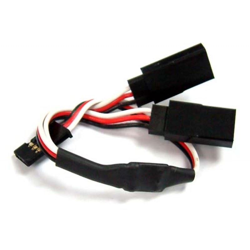 Yeah Racing 15cm Y Extension Leads With Futaba/KO PROPO(New Plug) Connector