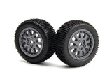 Sidepin Sc Wheel/Tyre Set (Grey/Front/Rear)