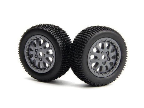 Sidepin Sc Wheel/Tyre Set (Grey/Front/Rear)