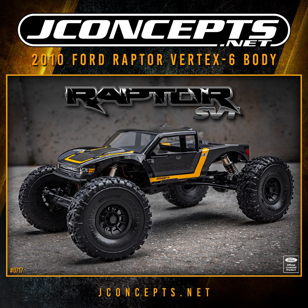 2010 Ford Raptor Crawler Body (Redcat Vertex-6)