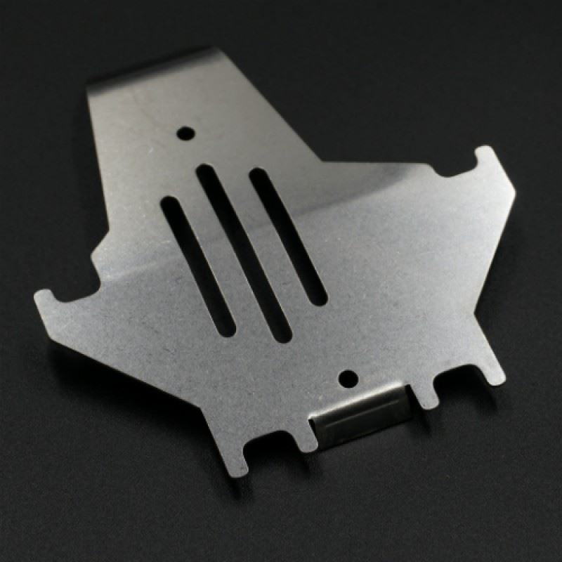 Yeah Racing Stainless Steel Skid Plate For Traxxas TRX-4 TRX-6 Silver