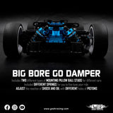 Yeah Racing Aluminum Performance Damper Upgrade Set For Tamiya Tt02