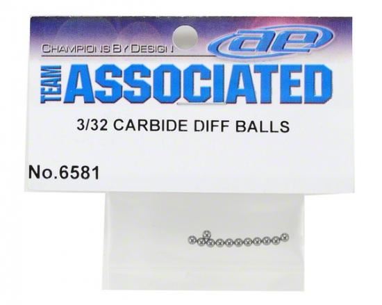 Team Associated Diff Balls 3/32 Carbide
