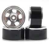 Yeah Racing Aluminum CNC 5 Spoke Beadlock Rim 4pcs For Axial SCX24 Silver