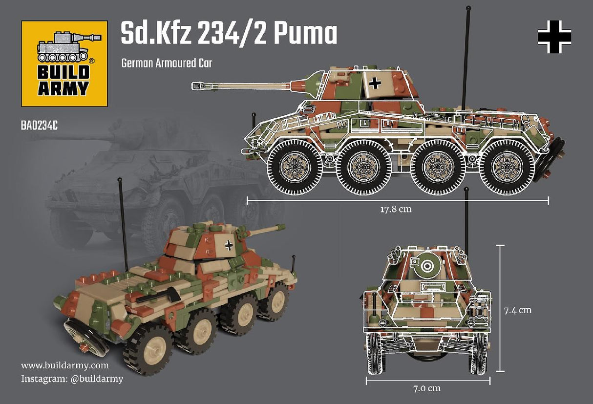 Build Army Sd. Kfz. 234/2 Puma