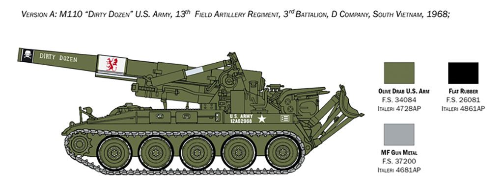 Italeri M110 Self Propelled Howitzer