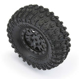 Proline 1/24 Hyrax Front/Rear 1.0In Tires Mounted 7mm Black Impulse (