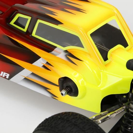 TLR Cab FWD Body & Wing Set, Clear,w/stickers: 22-4