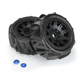 Proline 1/6 Dumont Sand/Snow Tires F/R 5.7In Tires Mtd 24mm Black Rai