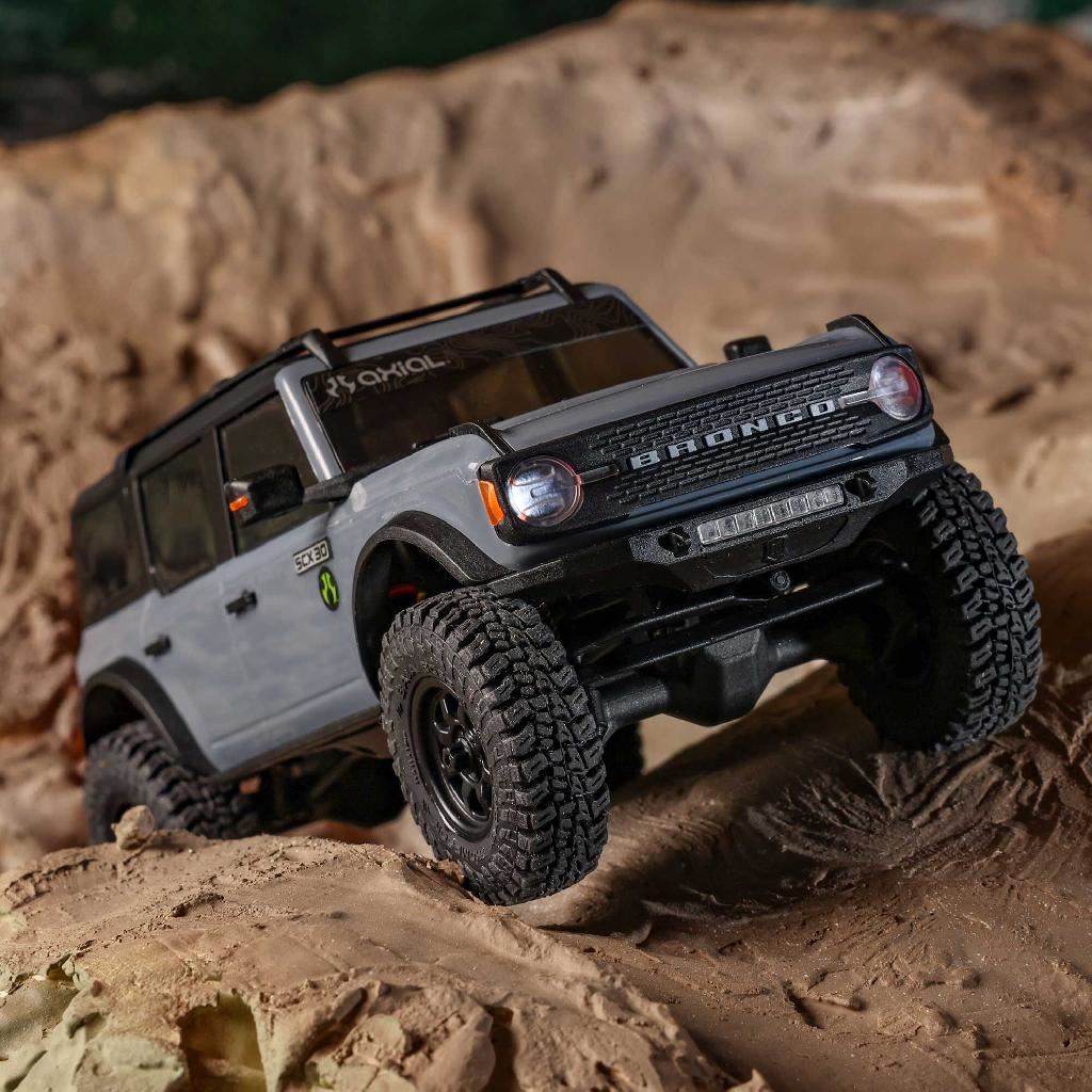 Axial 1/30 Scx30 Ford Bronco 4X4 Rtr Rock Crawler Grey