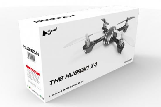 HUBSAN X4C MINI QUADCOPTER BODYSHELL ASSEMBLY - BLACK/GREEN