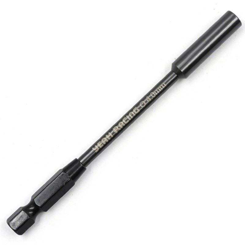 Yeah Racing HD Steel Power Tip 4.0mm Lock Nut Driver (Nano Titanium Coating)
