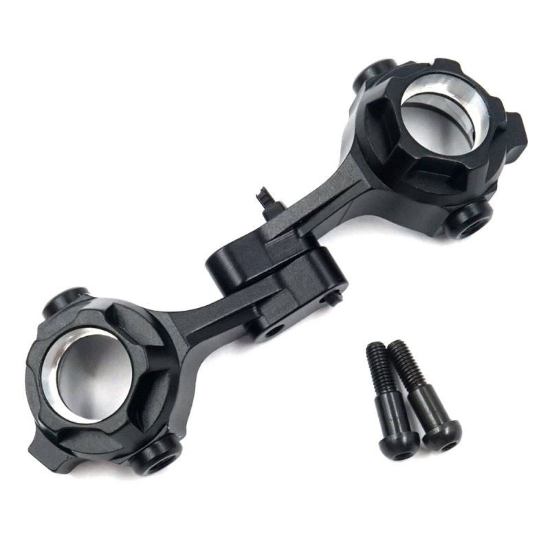 Yeah Racing Aluminum Steering Knuckle for Tamiya CC02 Black