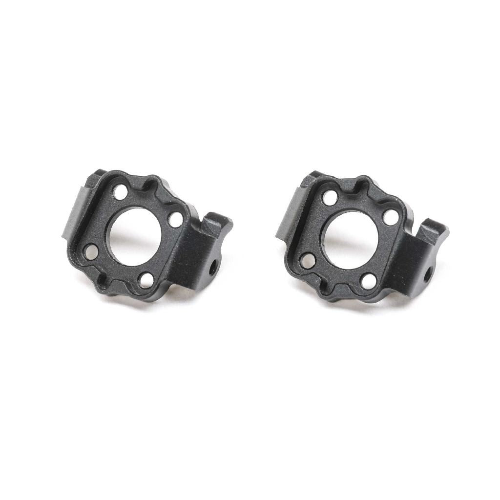 Losi Aluminum Spindle Carrier Set, 0Deg, Black: Mini Lmt