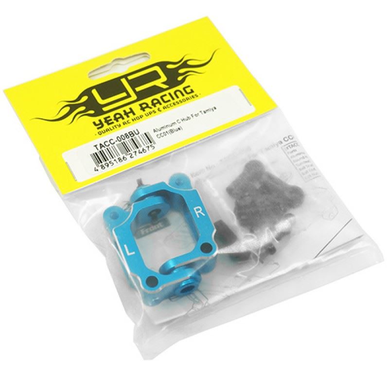 Yeah Racing Aluminum C Hub Blue For Tamiya CC01
